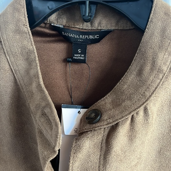 Banana Republic Vegan Suede Shirt Dress Size Small NWT - Picture 6 of 12